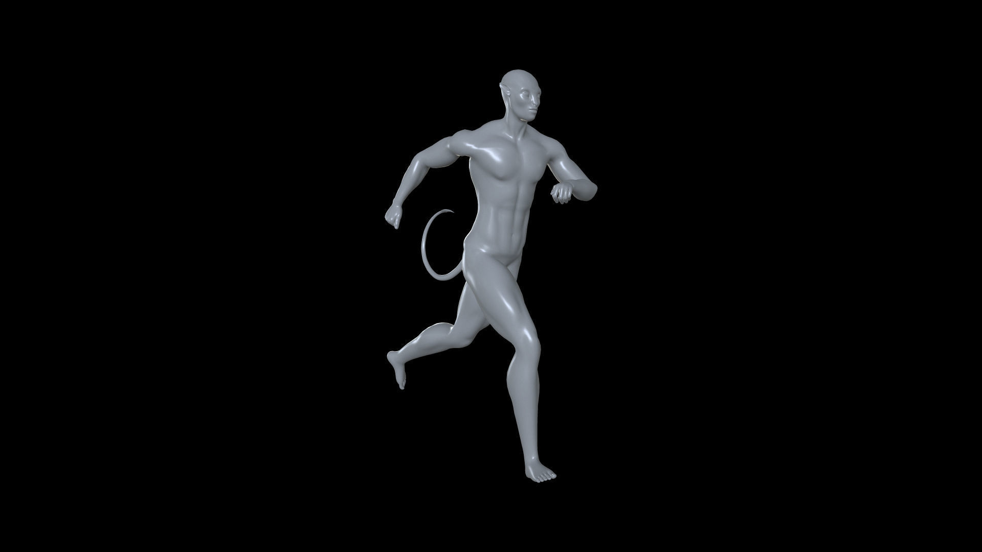 AVTR004 Avatar Running Animation 3D model_4