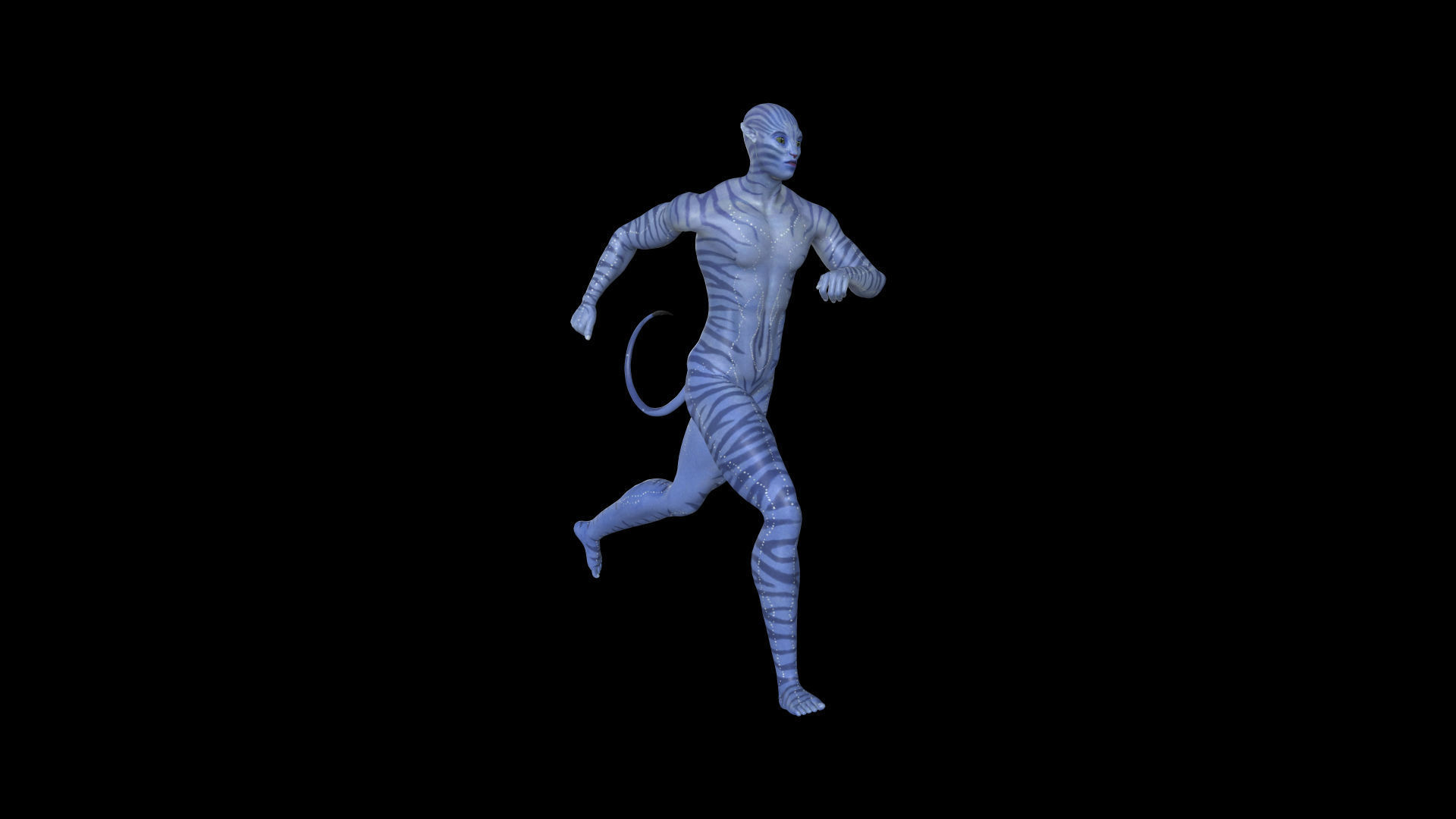 AVTR004 Avatar Running Animation 3D model_3