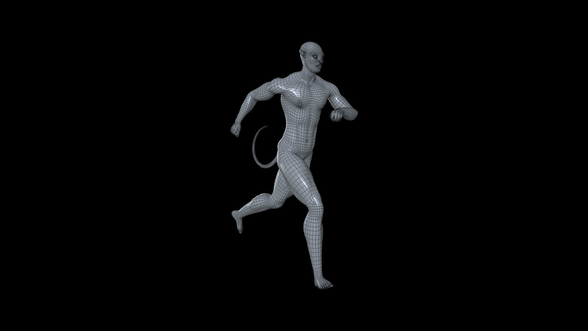 AVTR004 Avatar Running Animation 3D model_5