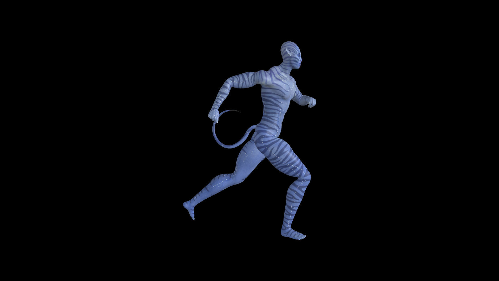 AVTR004 Avatar Running Animation 3D model_6
