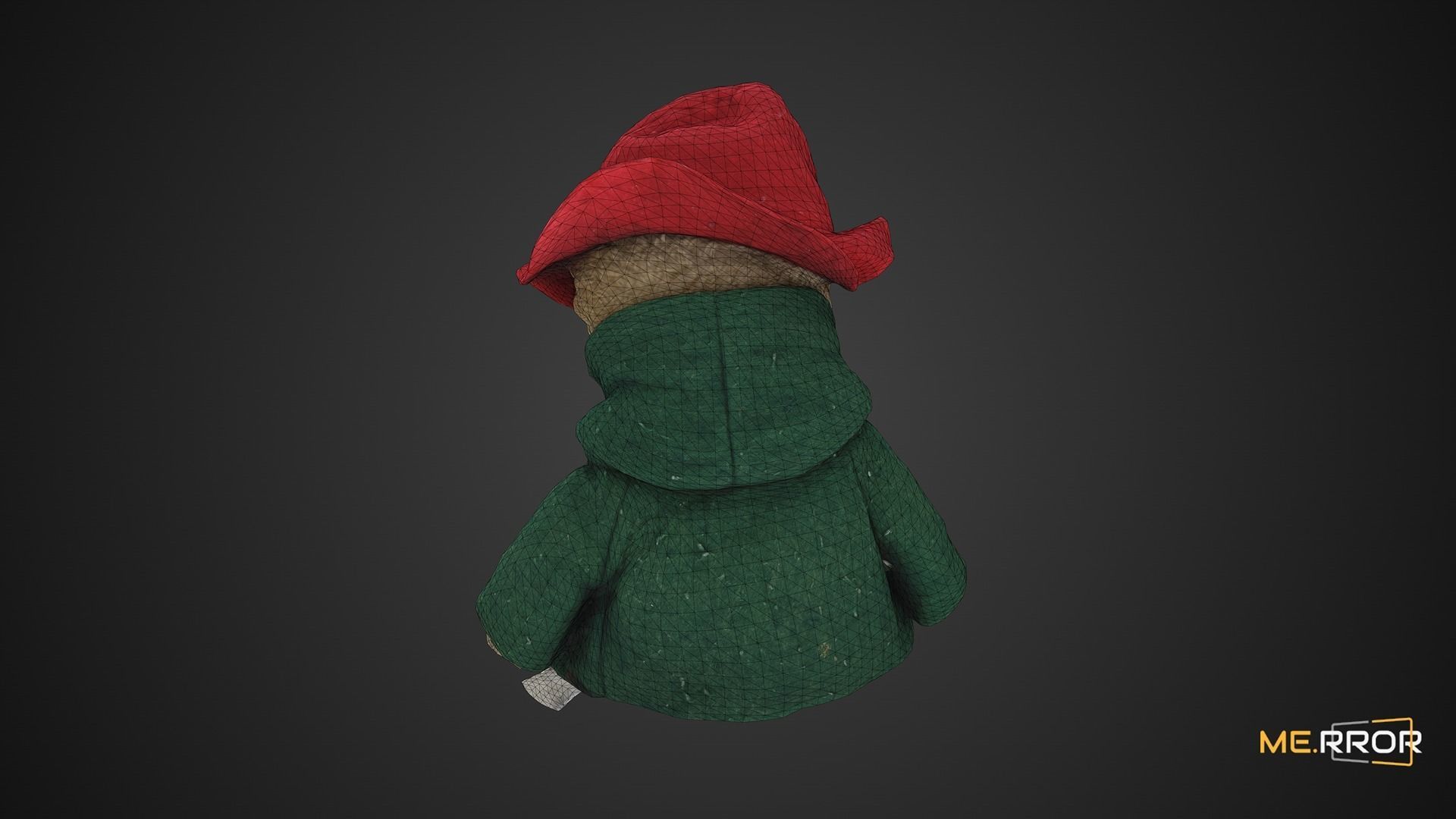 Game Ready Old Teddy Bear Low-poly 3D model_1
