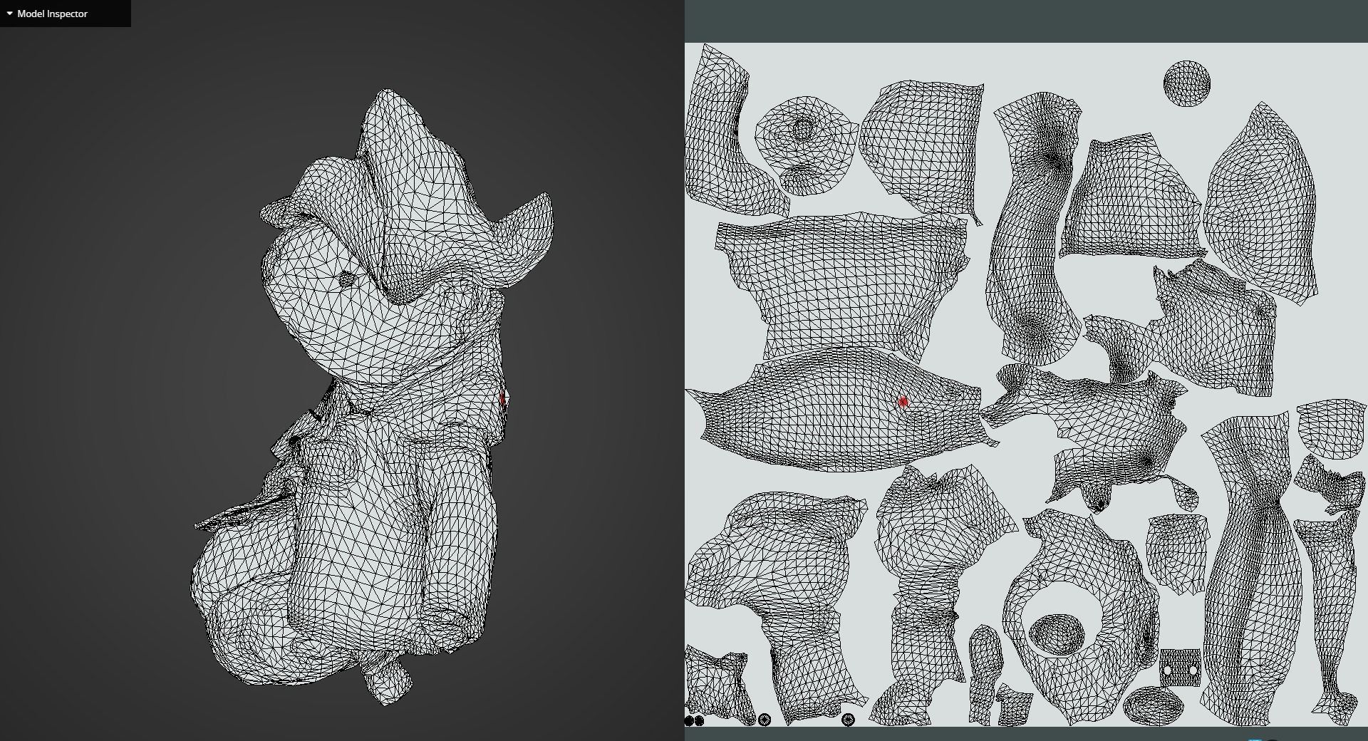 Game Ready Old Teddy Bear Low-poly 3D model_12