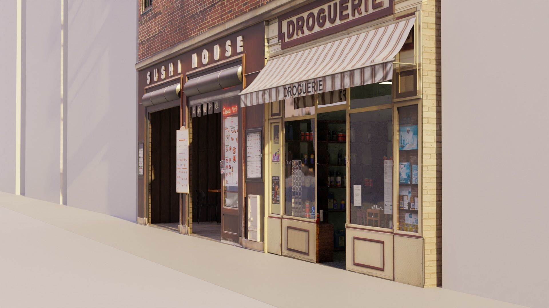 City Building Photo Real 3D model_7