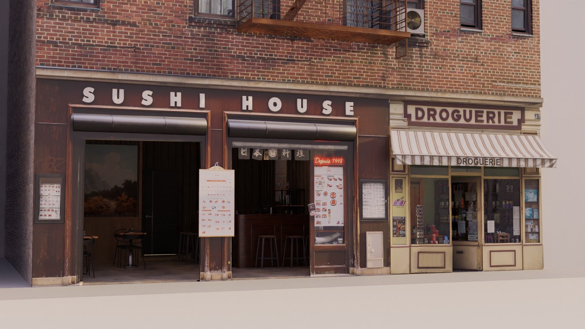 City Building Photo Real 3D model_10