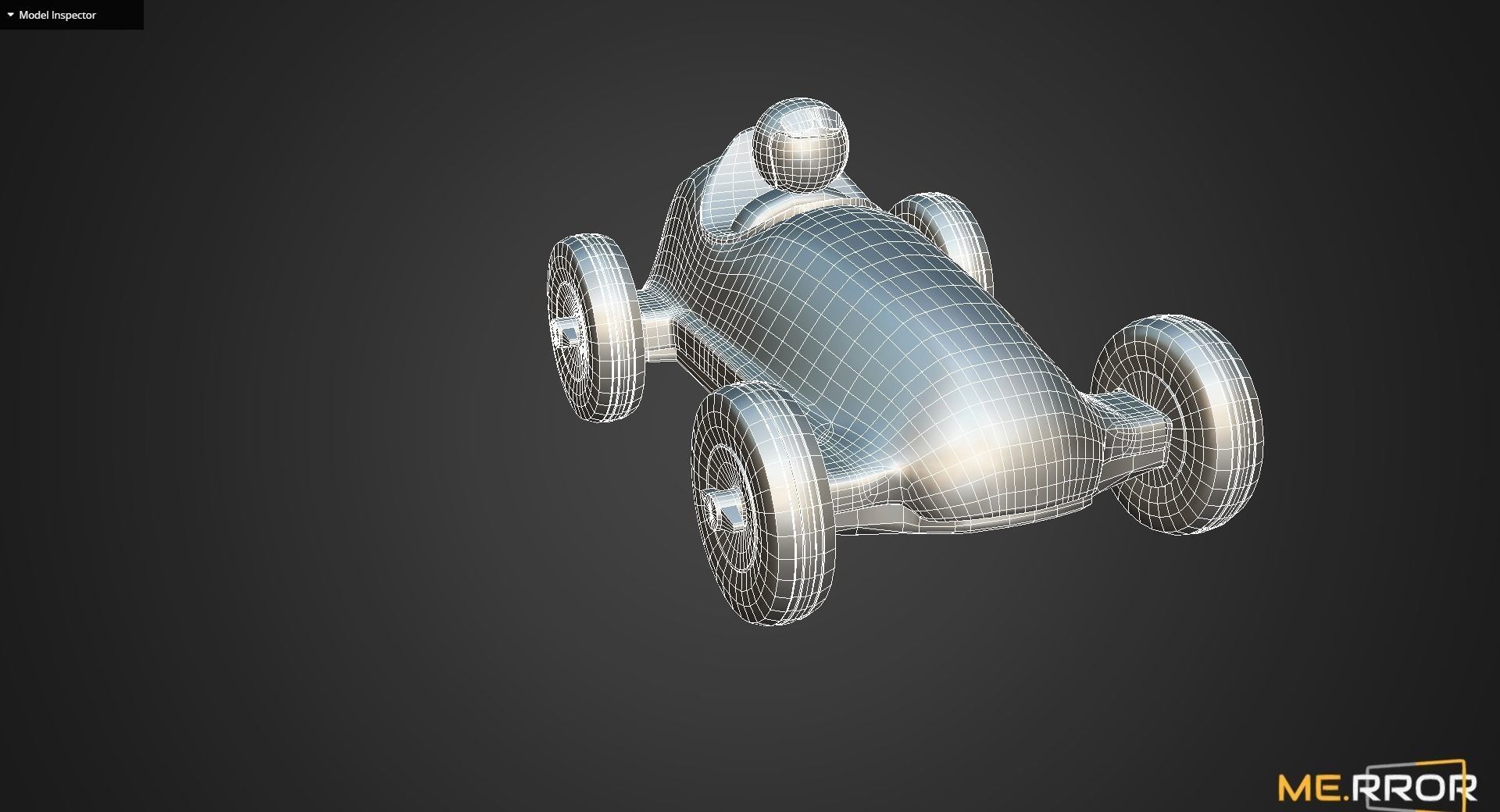 Game Ready Old Toy Car Low-poly 3D model_12