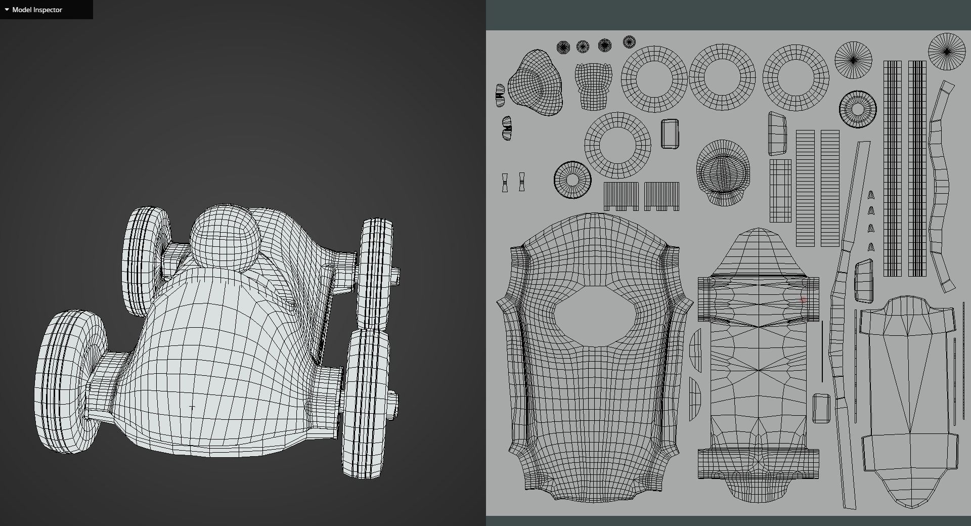 Game Ready Old Toy Car Low-poly 3D model_14