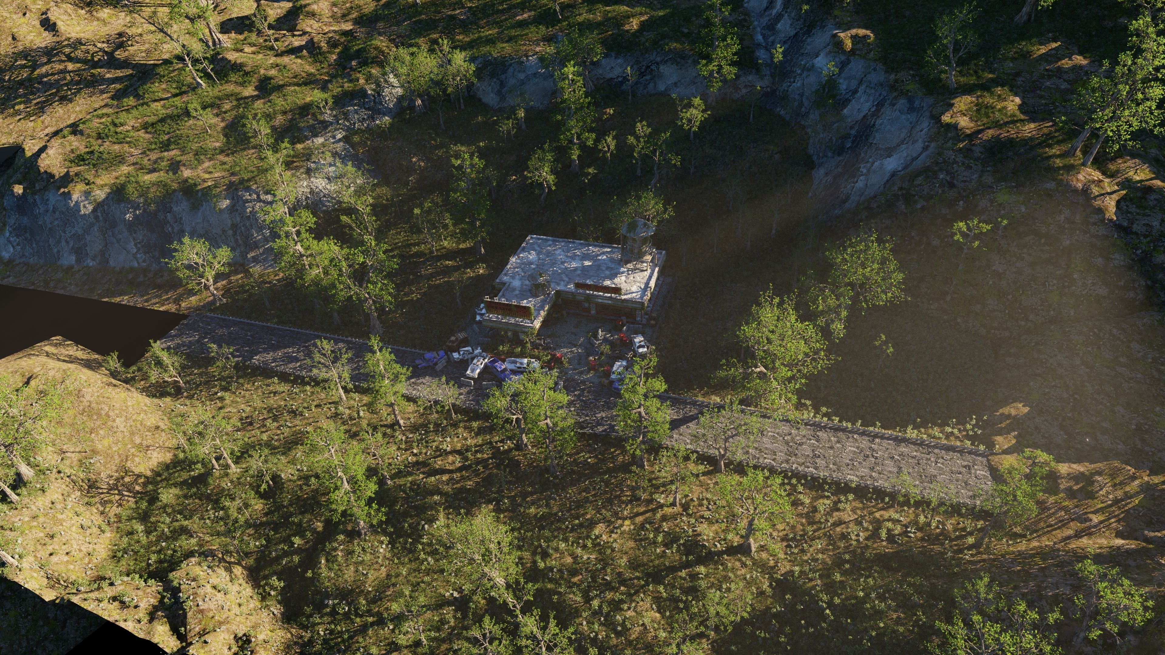 Abandoned Gas Station Scene 3D model_13