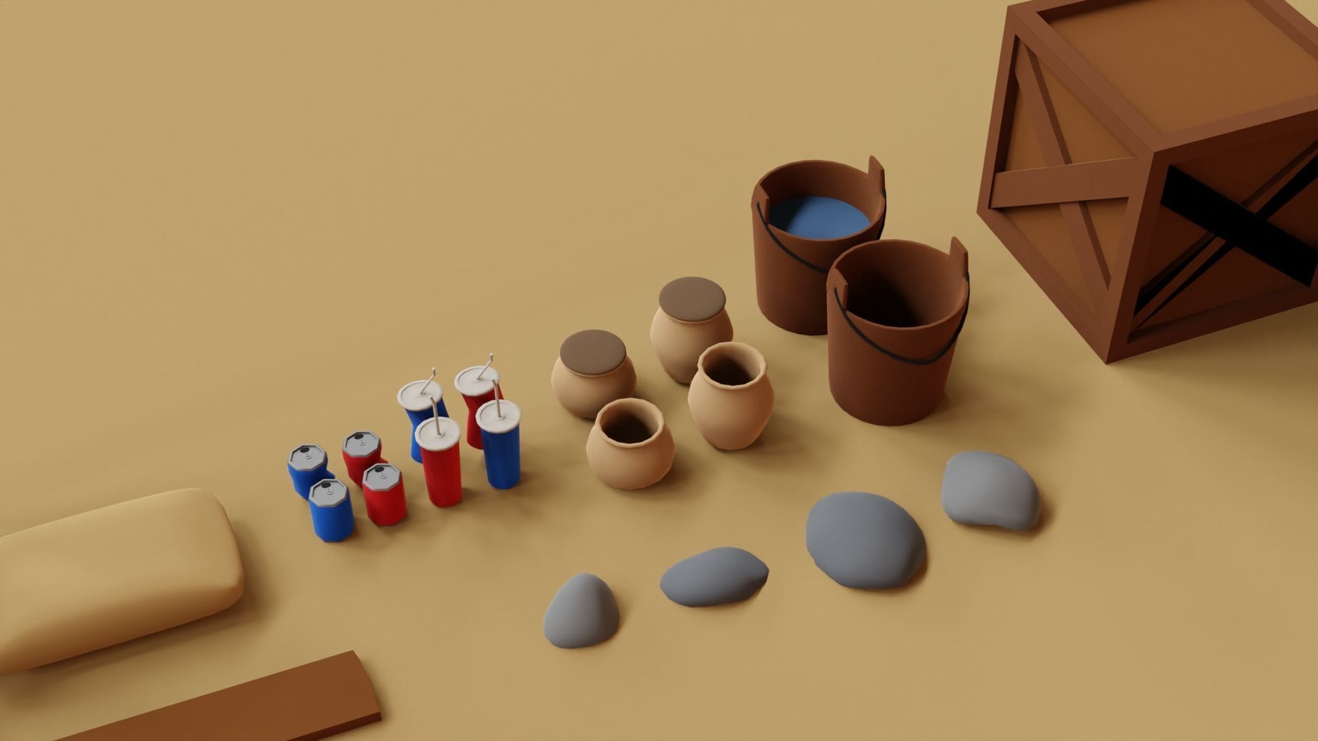 3D model MiddleEast Asset Pack Low Poly - Game Ready VR / AR / low-poly ...