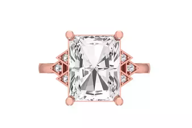 Women Ring 3dm STL OBJ FBX Renders Details