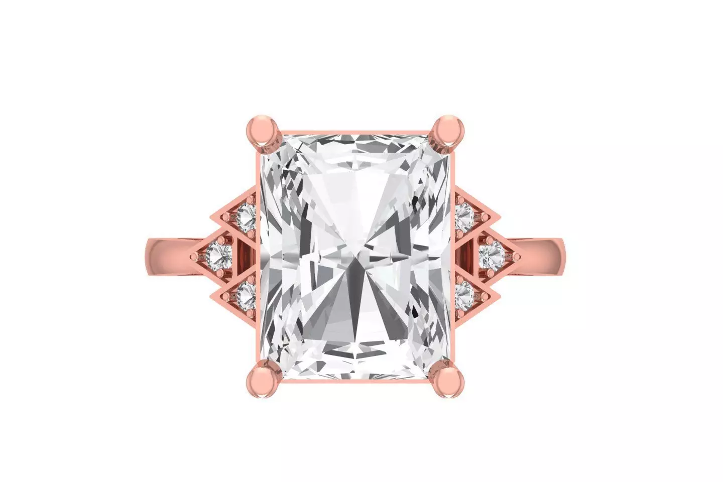 Women Ring 3dm STL OBJ FBX Renders Details 3D print model_0