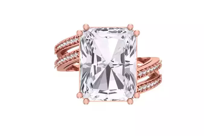 Women Ring 3dm STL OBJ FBX Renders Details