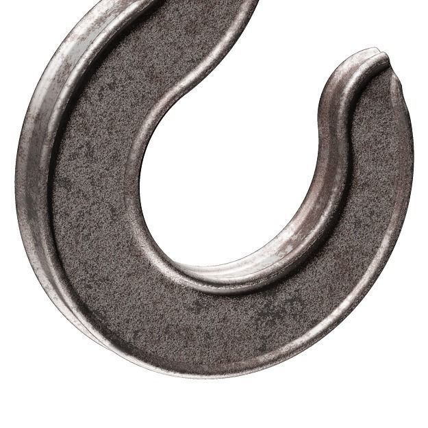 Rusty Crane Hook 3D model_2