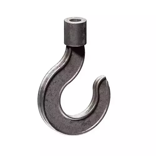 Rusty Crane Hook 3D model