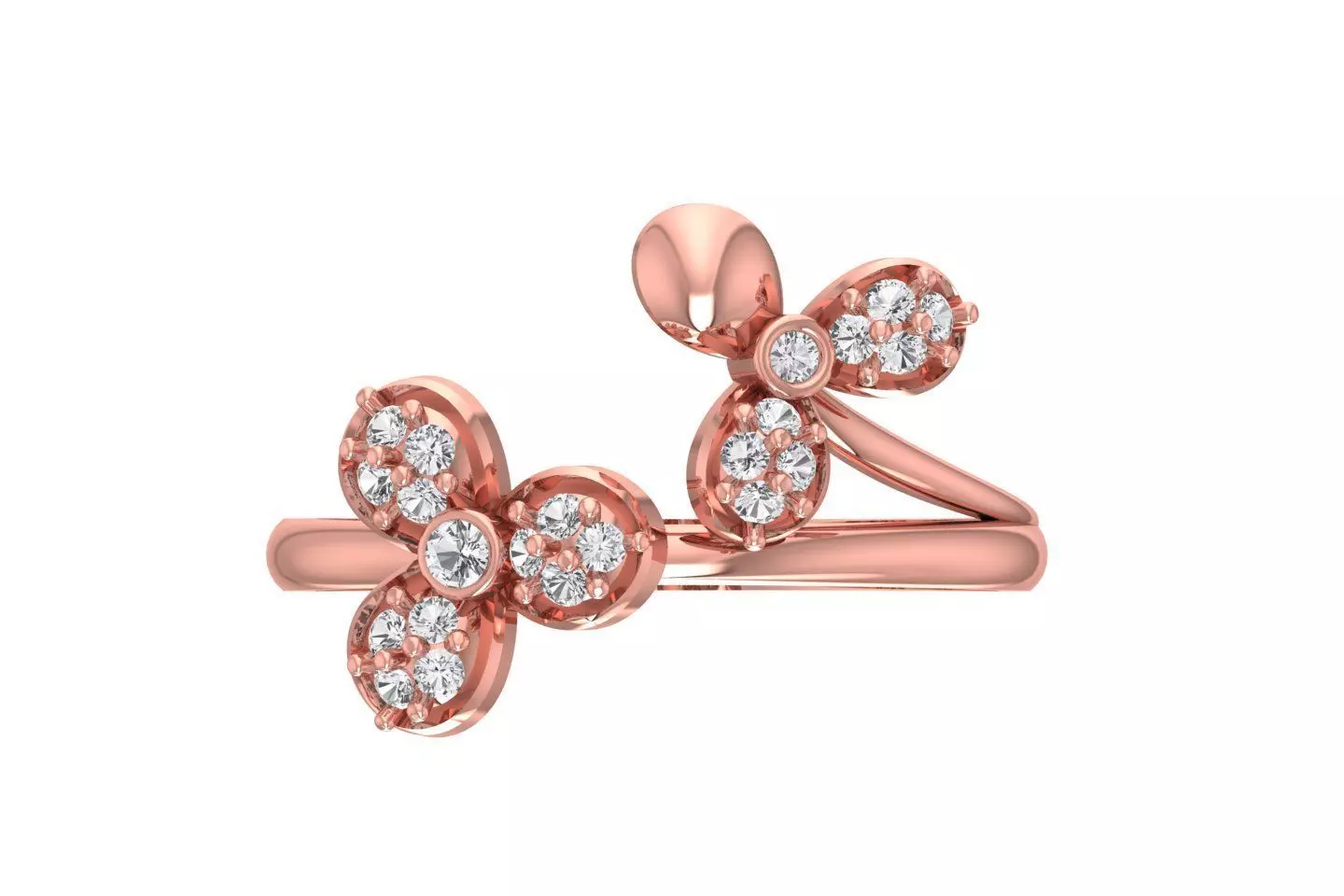 Women Rings 3dm STL OBJ FBX Renders Details 3D print model_0