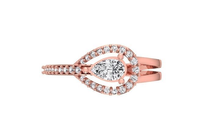 Women Rings 3dm STL OBJ FBX Renders Details 3D print model