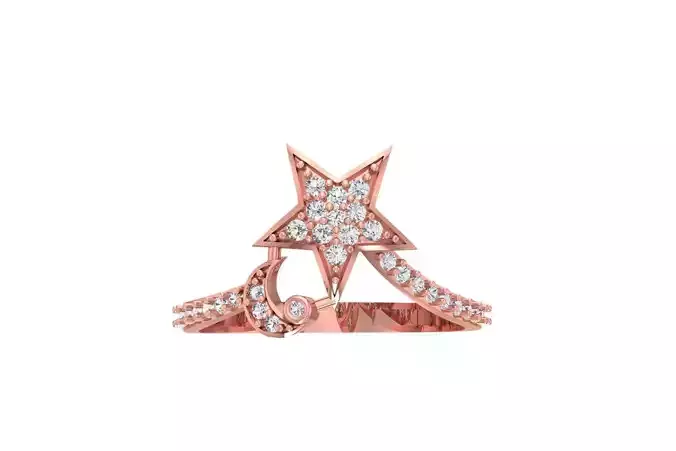 Women Rings 3dm STL OBJ FBX Renders Details 3D print model