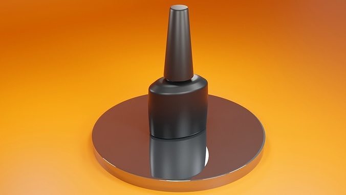 3d qtex bottle cosmetic product Low-poly 3D model