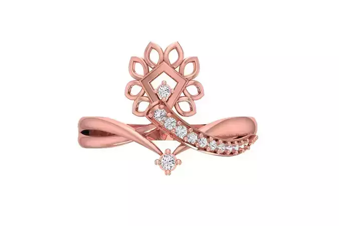 Women Rings 3dm STL OBJ FBX Renders Details