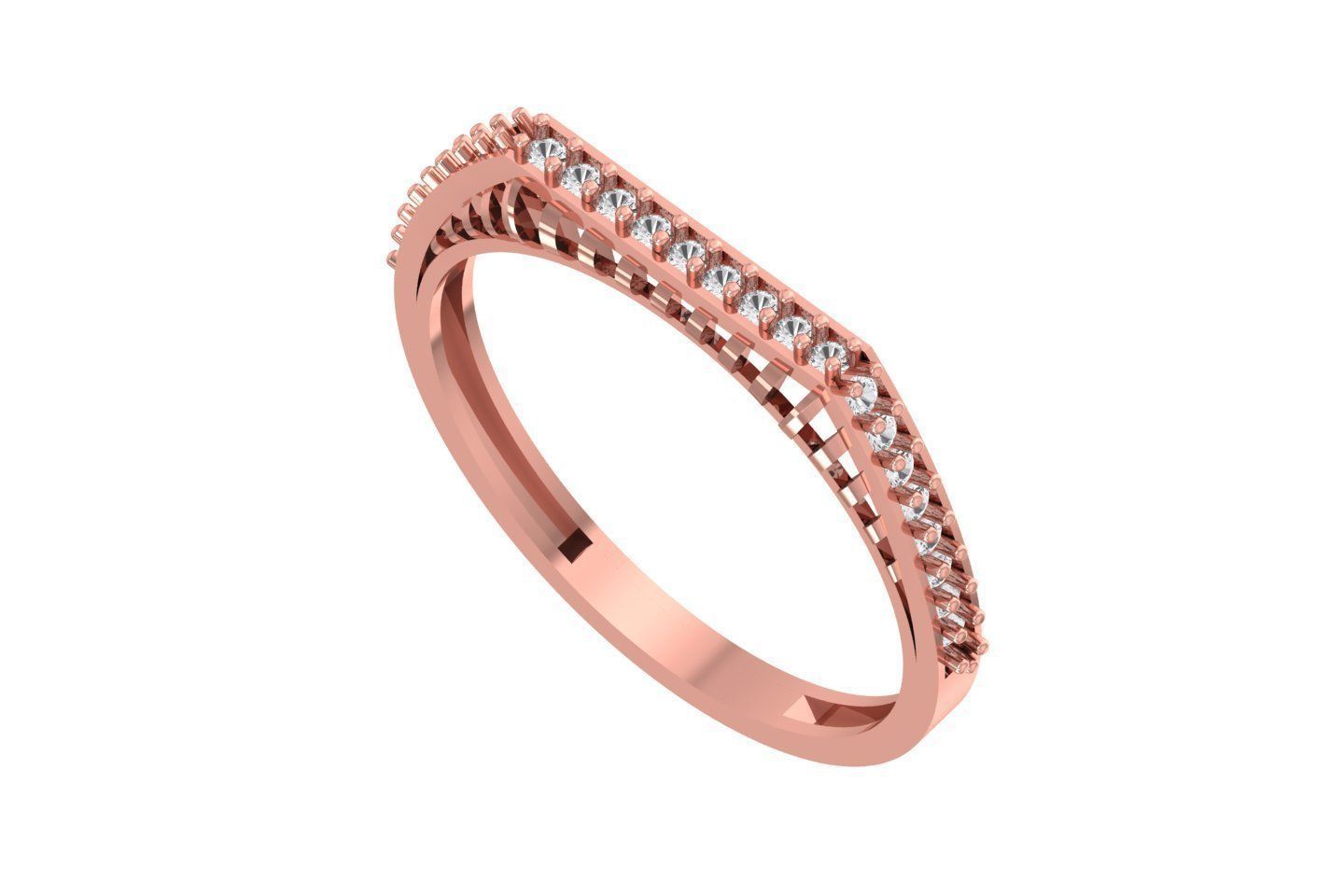 Women Rings 3dm STL OBJ FBX Renders Details 3D print model_1