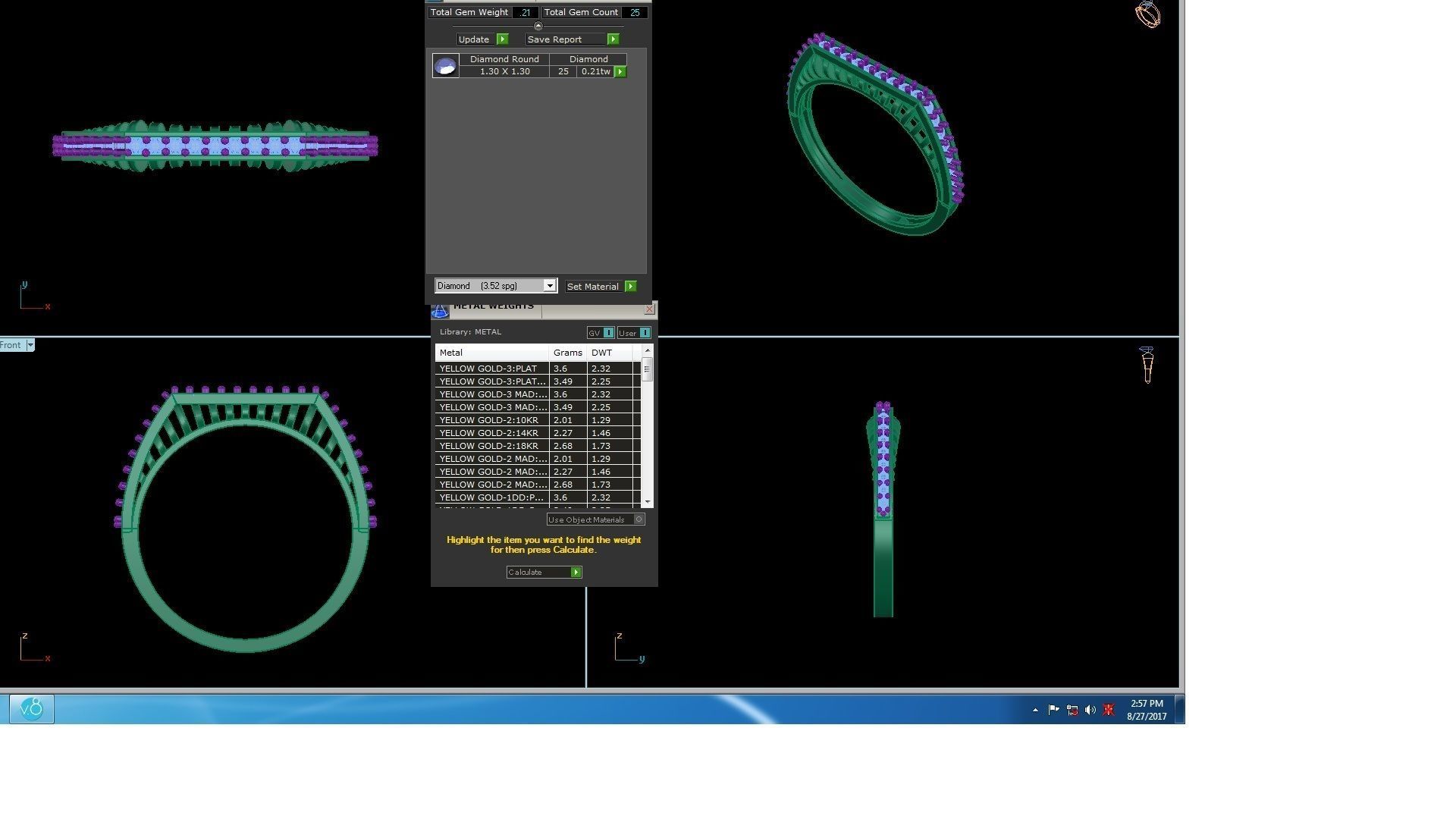 Women Rings 3dm STL OBJ FBX Renders Details 3D print model_3