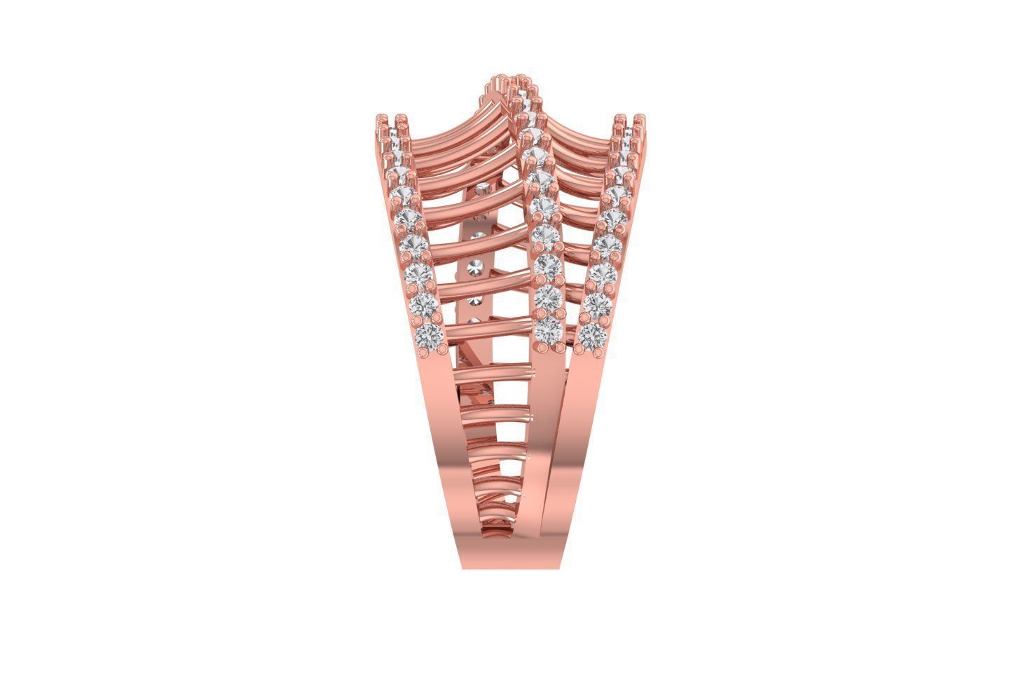 Women Rings 3dm STL OBJ FBX Renders Details 3D print model_2