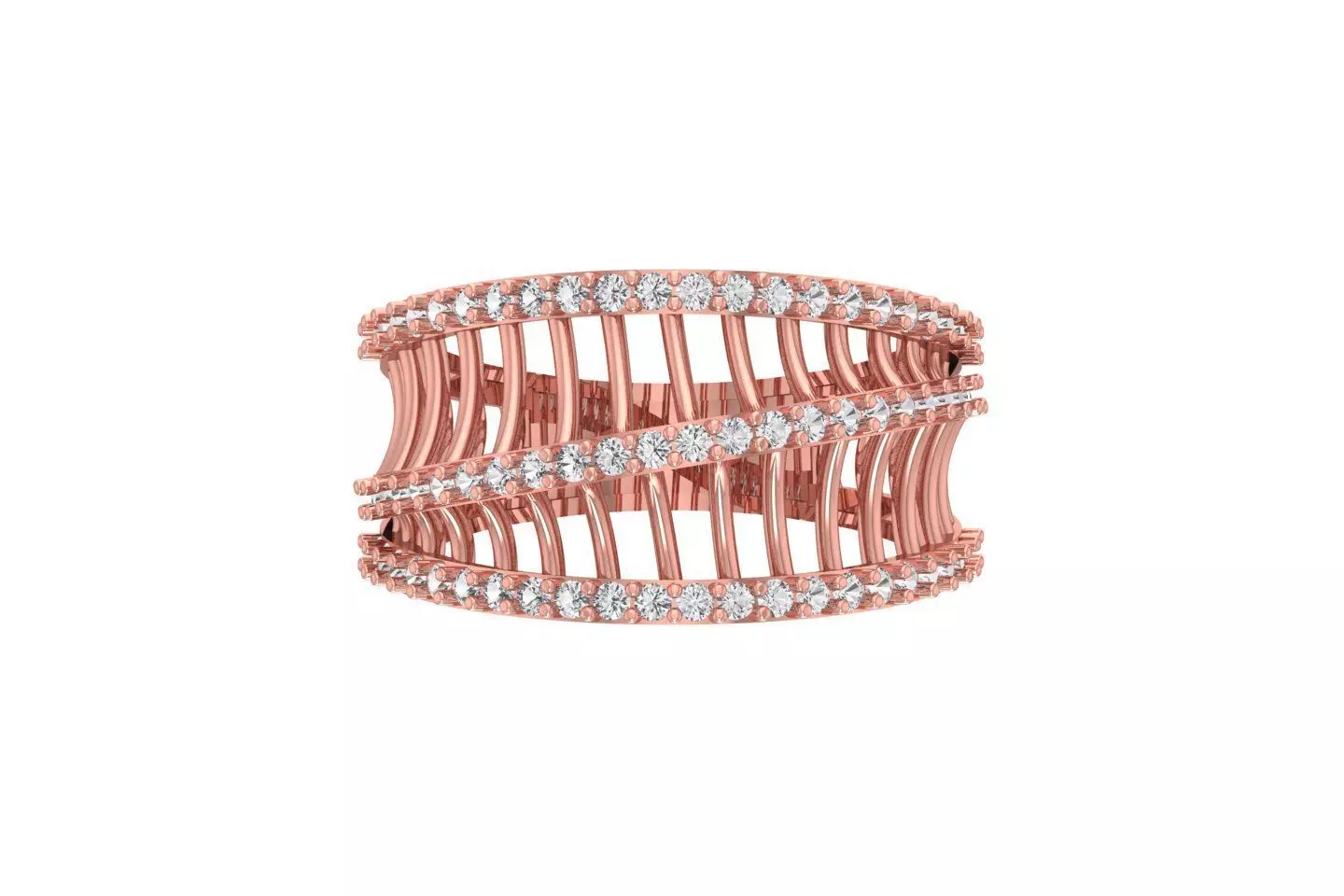 Women Rings 3dm STL OBJ FBX Renders Details 3D print model_0