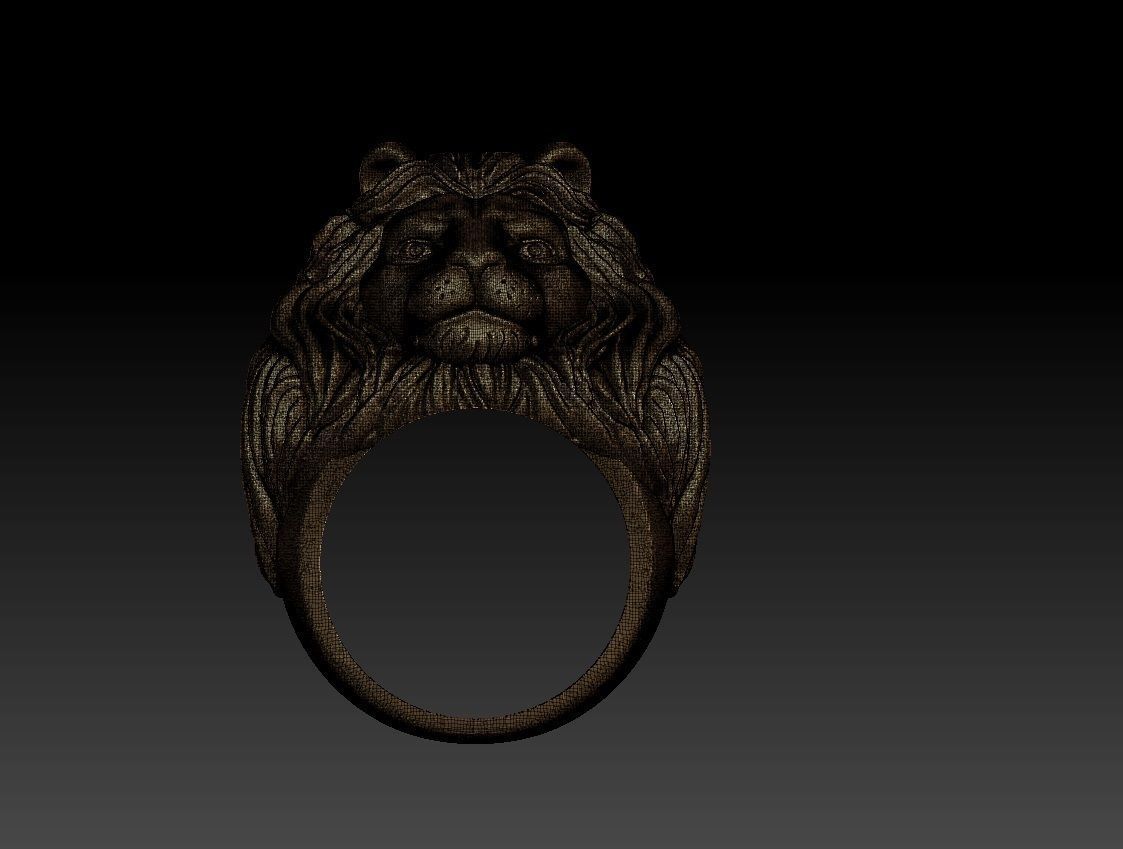 LION RING 3D print model_11