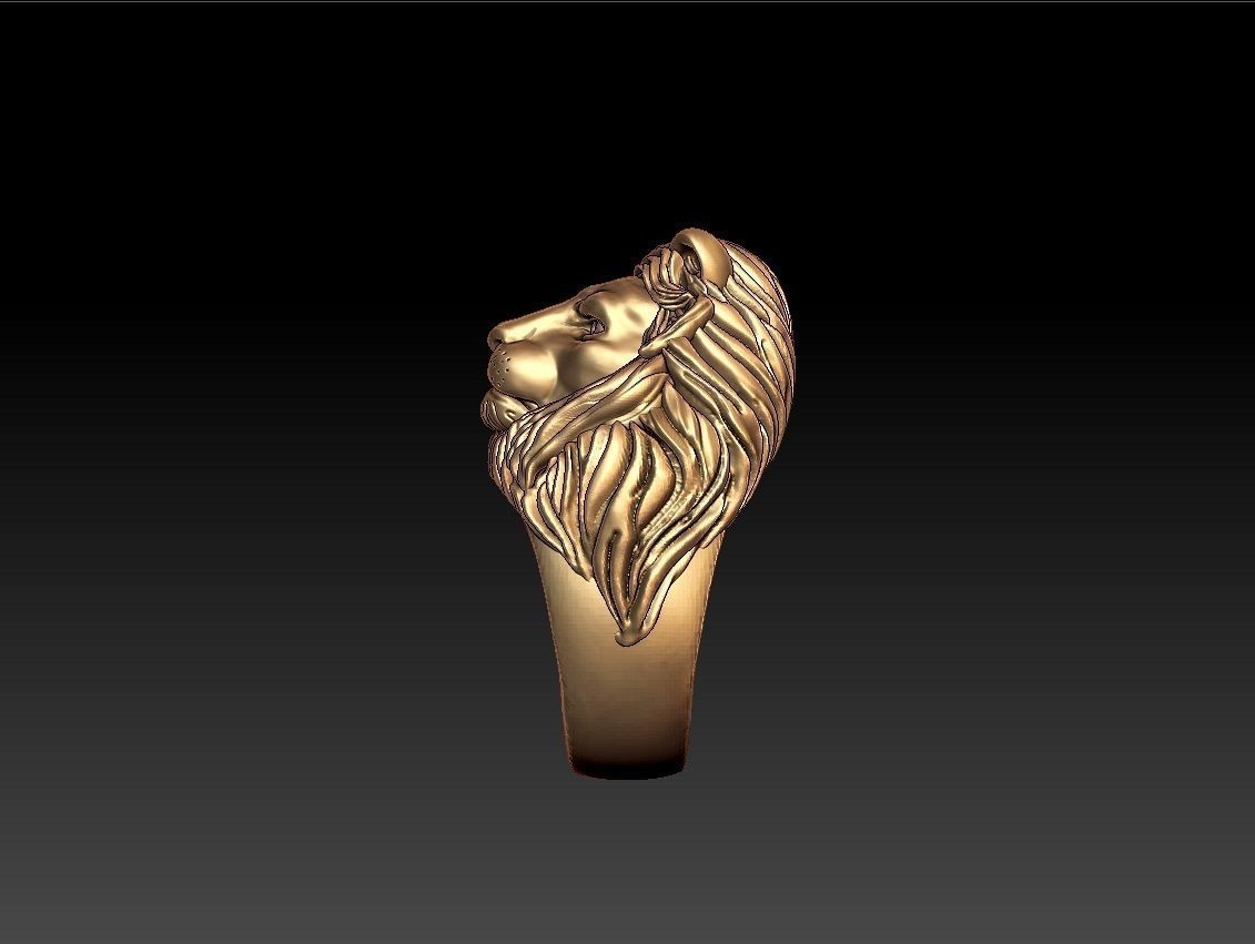 LION RING 3D print model_6