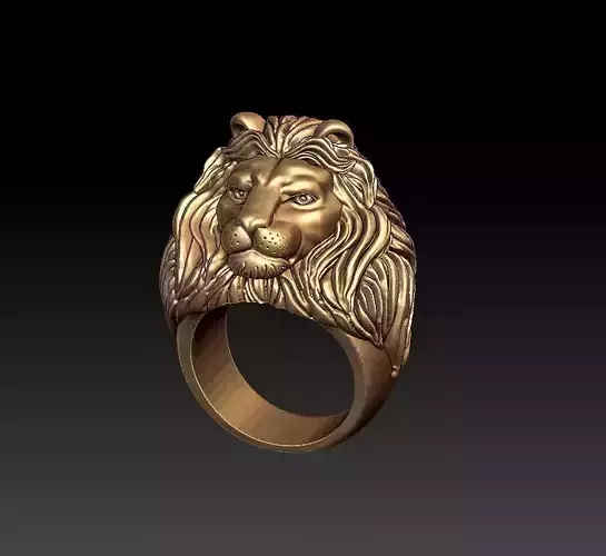 LION RING 3D print model
