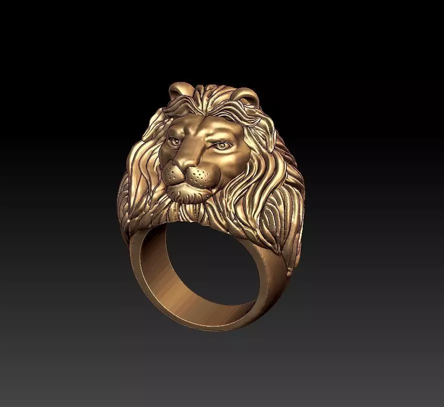 LION RING 3D print model_0