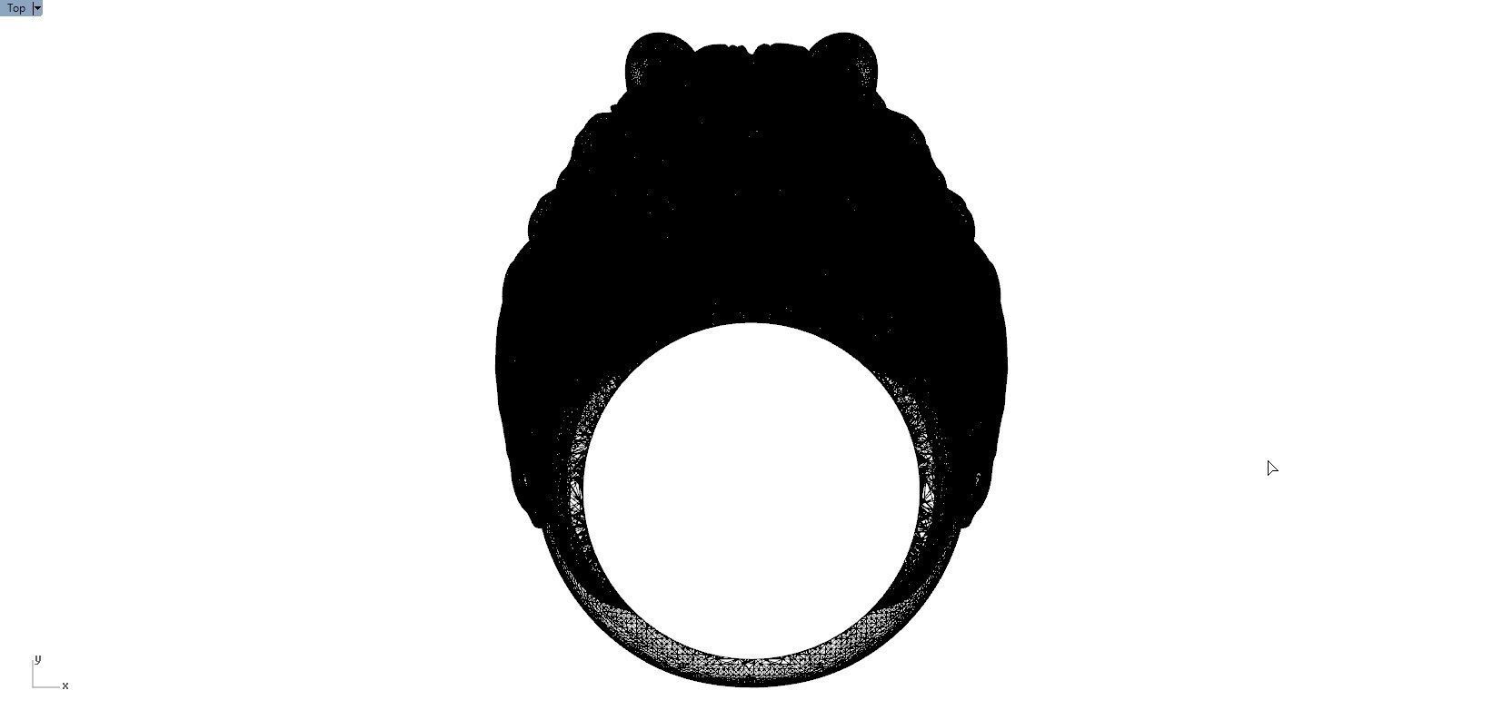 LION RING 3D print model_3