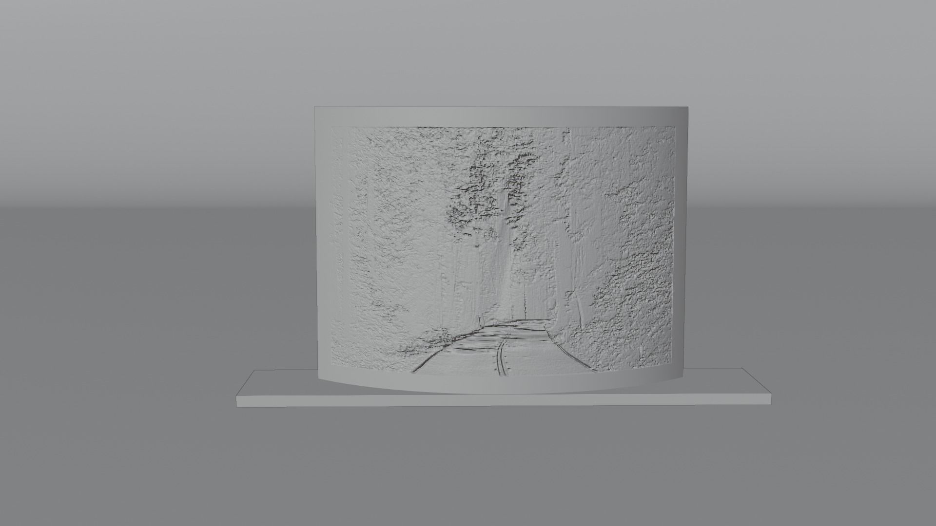 Nature Lithophane 3d print 3D print model_1