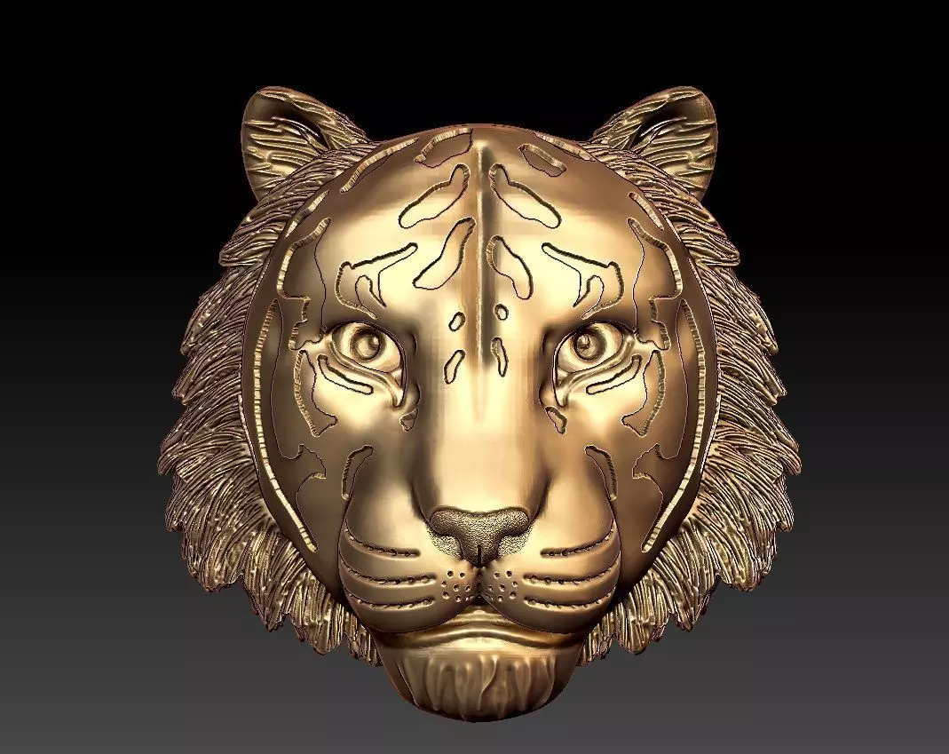 TIGER PENDENT  3D print model_0