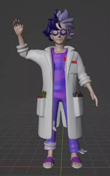 Jacq professor pokemon 3D print model
