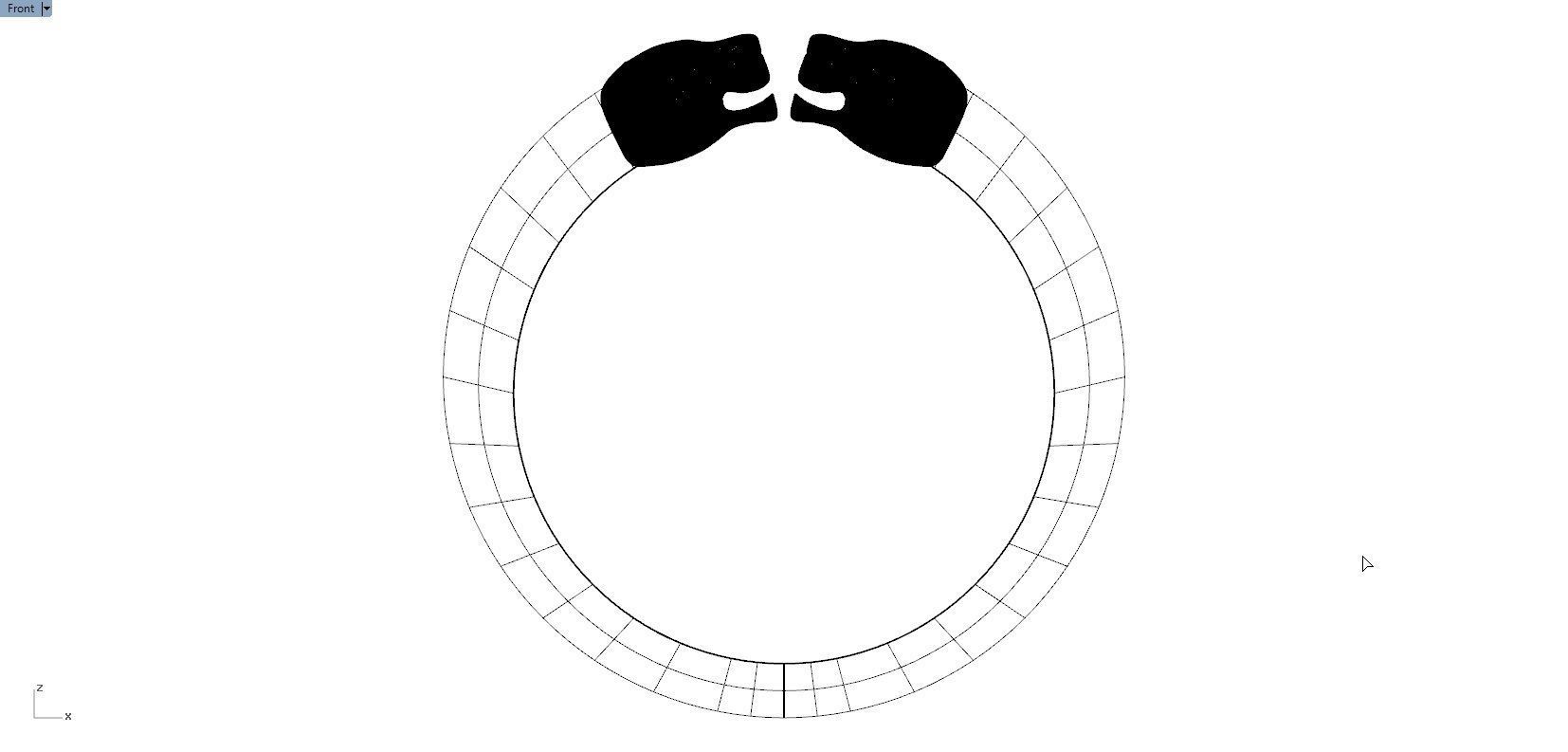 JAGUAR BANGLE 3D print model_5