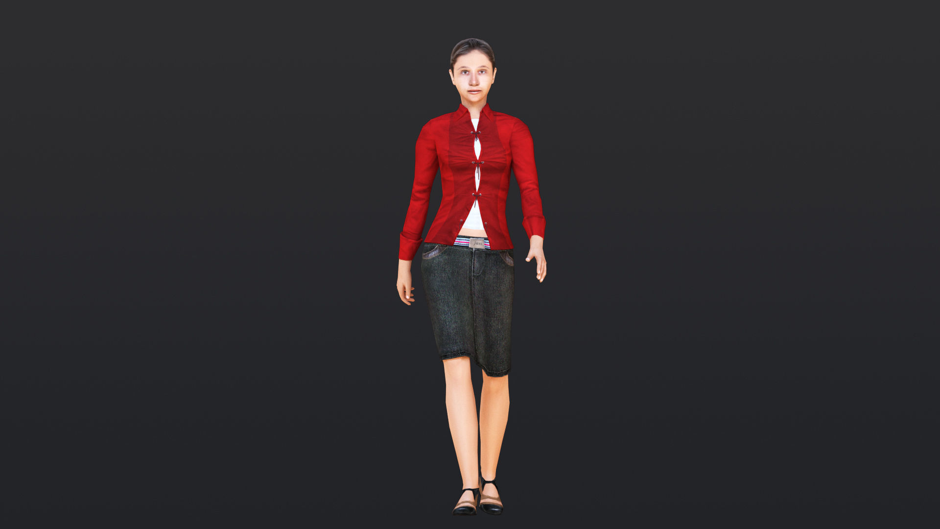 Woman 11 To 15 With 52 Animations 32 morphs 3D Model Collection_12