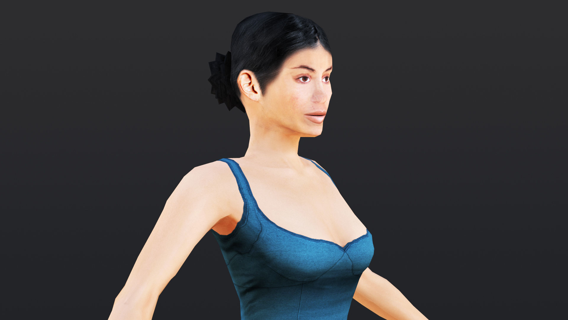 Woman 11 To 15 With 52 Animations 32 morphs 3D Model Collection_14