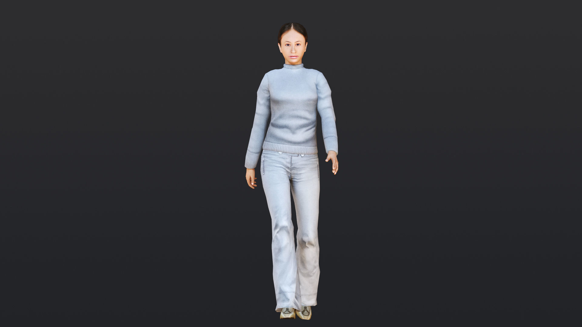 Woman 11 To 15 With 52 Animations 32 morphs 3D Model Collection_24