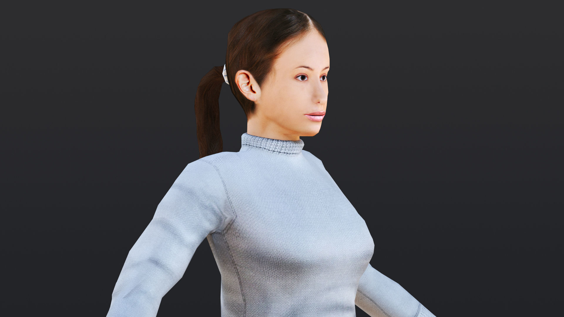 Woman 11 To 15 With 52 Animations 32 morphs 3D Model Collection_23