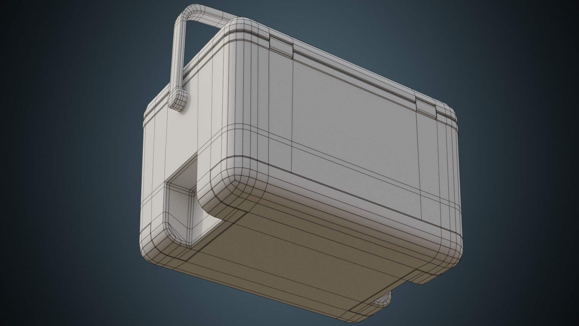 Organ Transplant Cooler 1 Basic Low-poly 3D model_6