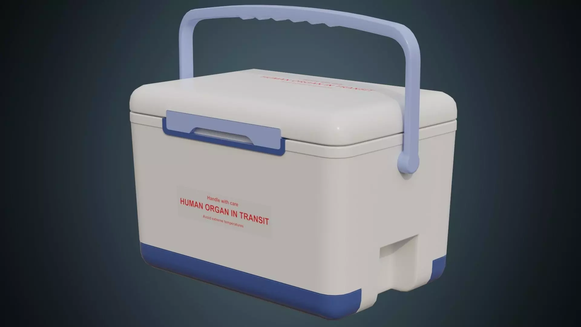 Organ Transplant Cooler 1 Basic Low-poly 3D model_0