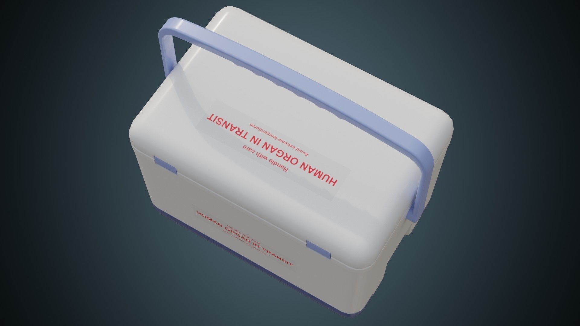 Organ Transplant Cooler 1 Basic Low-poly 3D model_2