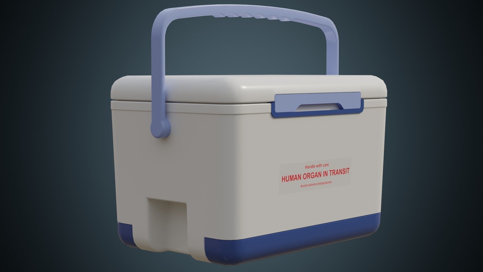 Organ Transplant Cooler 1 Basic Low-poly 3D model_1