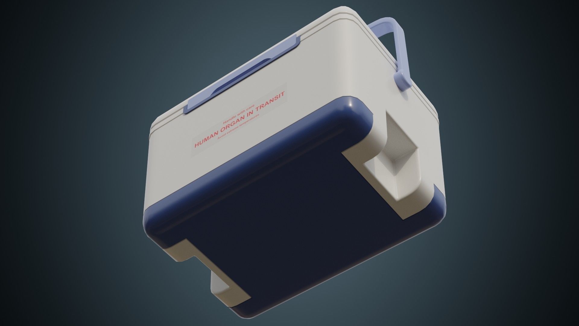 Organ Transplant Cooler 1 Basic Low-poly 3D model_4