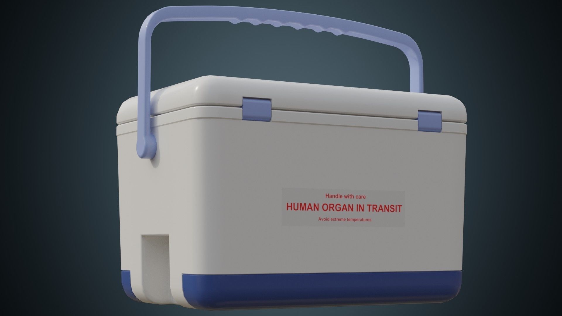 Organ Transplant Cooler 1 Basic Low-poly 3D model_3
