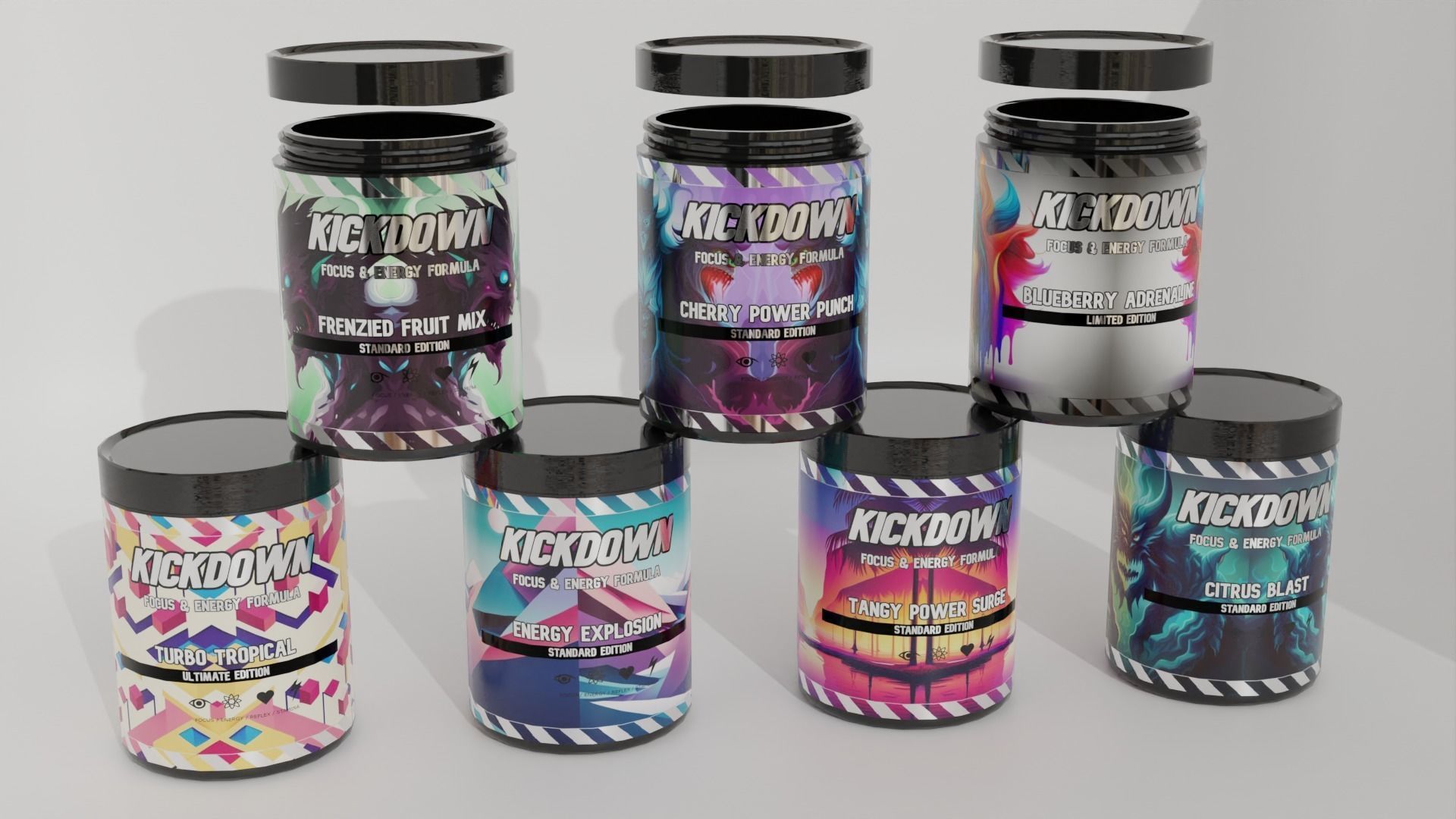 Realistic Minimal Modern Room Studio Setup 3D model_12