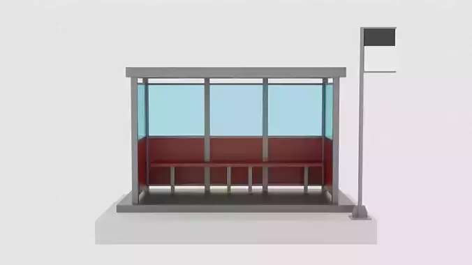 bus station 3D model