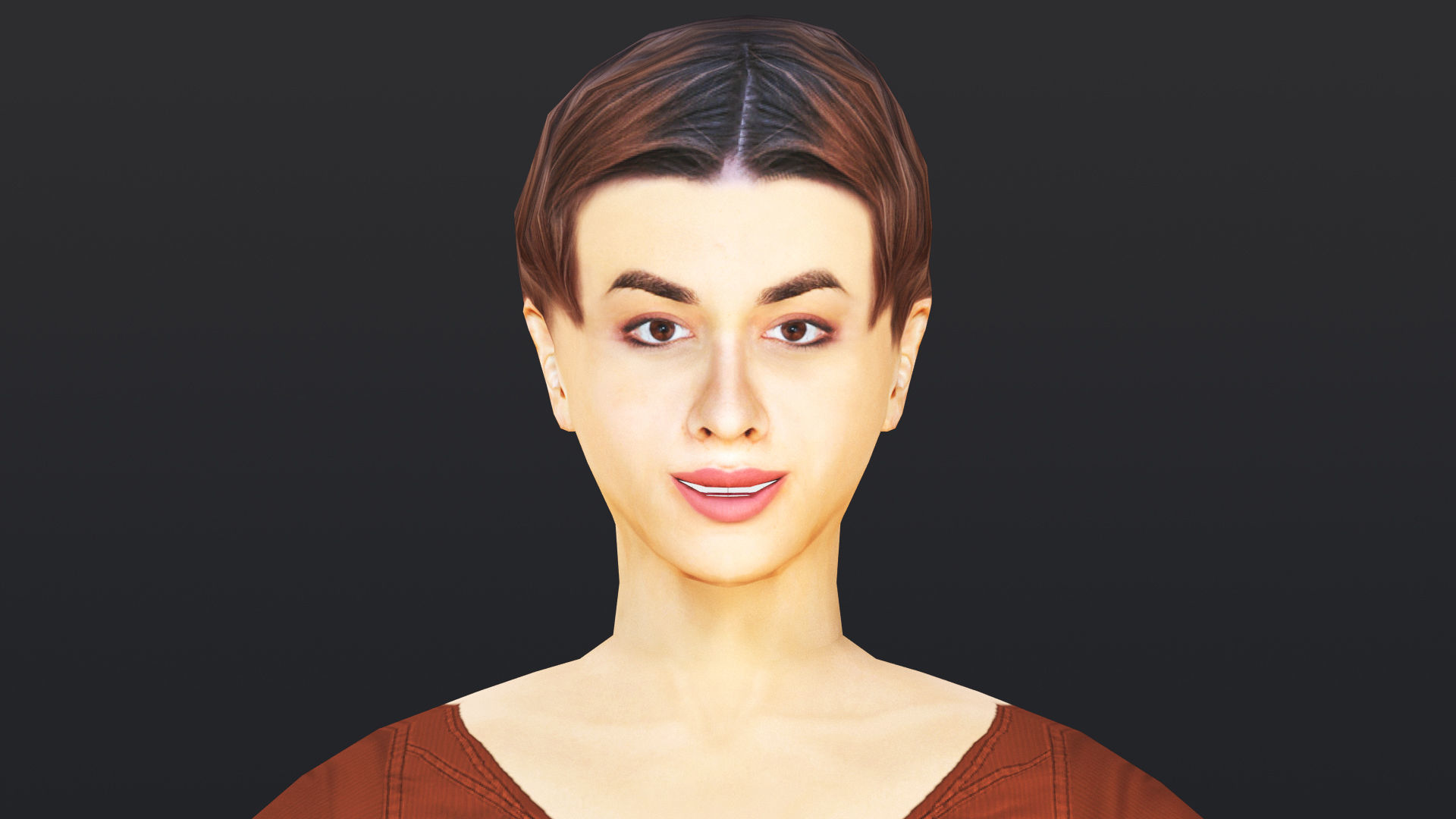 Woman 16 To 20 With 52 Animations 32 morphs 3D Model Collection_14