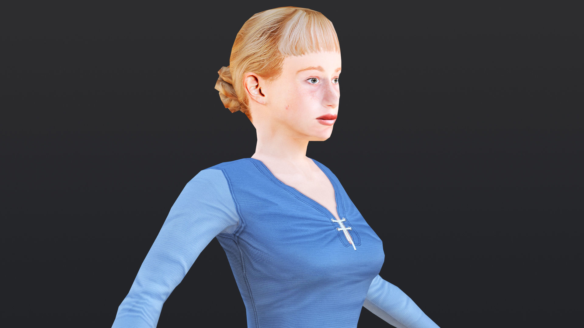 Woman 16 To 20 With 52 Animations 32 morphs 3D Model Collection_24