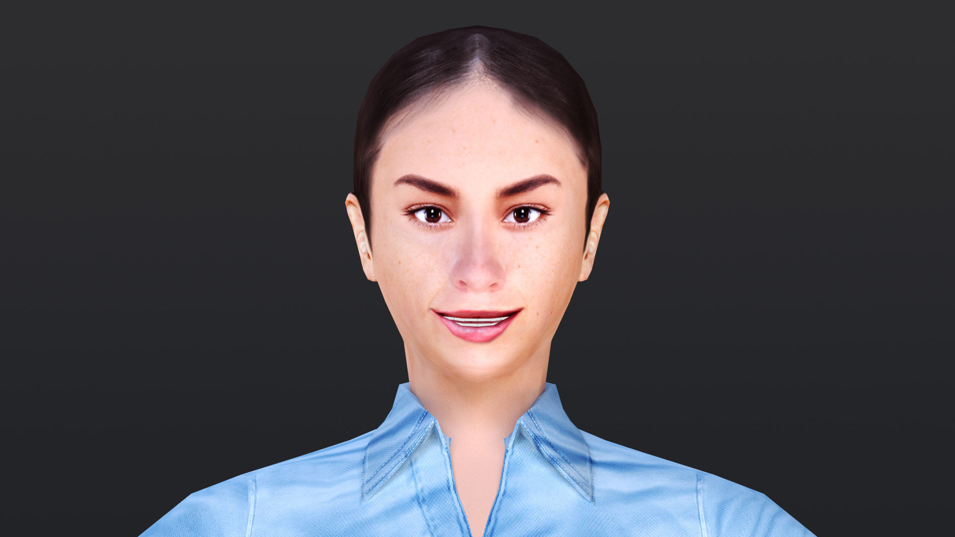 Woman 16 To 20 With 52 Animations 32 morphs 3D Model Collection_11